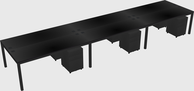 Shared Rectangular Desk
