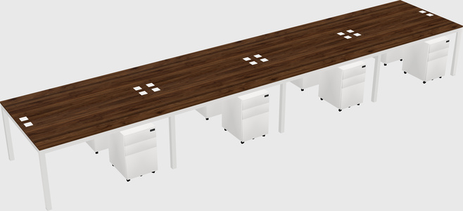 Shared Rectangular Desk