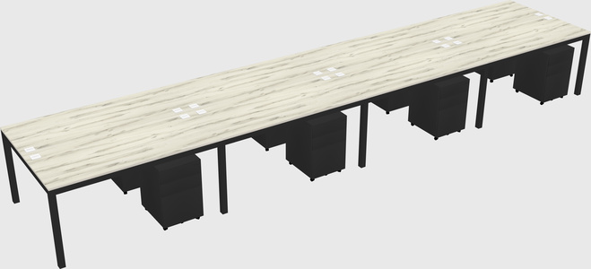 Shared Rectangular Desk