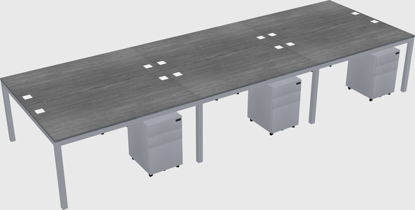 Shared Rectangular Desk