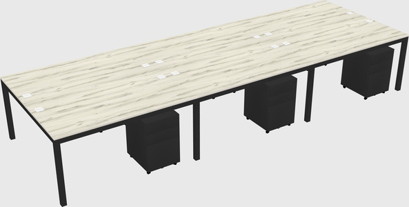 Shared Rectangular Desk