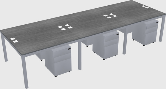 Shared Rectangular Desk