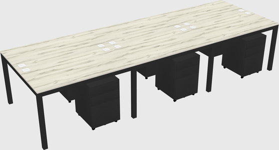 Shared Rectangular Desk