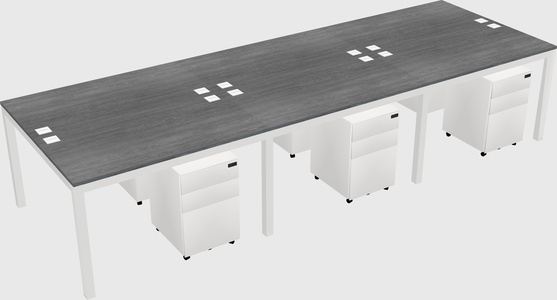 Shared Rectangular Desk