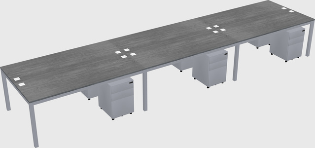 Shared Rectangular Desk