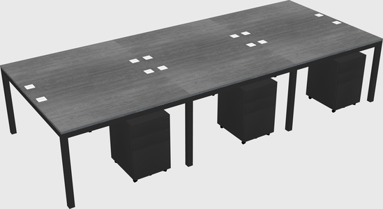 Shared Rectangular Desk