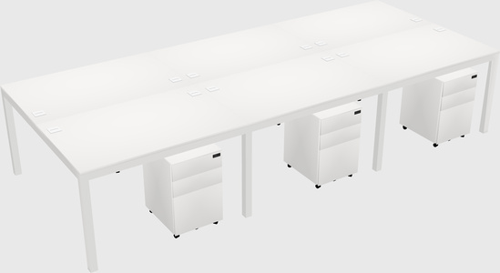 Shared Rectangular Desk