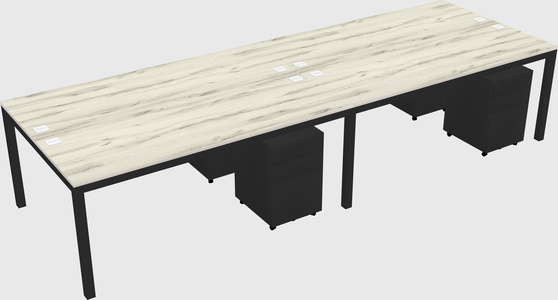 Shared Rectangular Desk