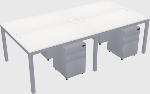 Shared Rectangular Desk
