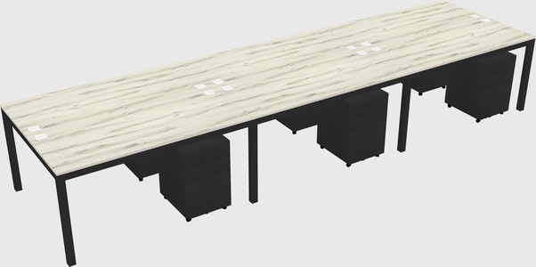 Shared Rectangular Desk