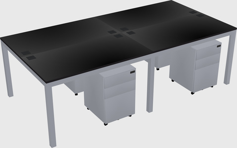 Shared Rectangular Desk