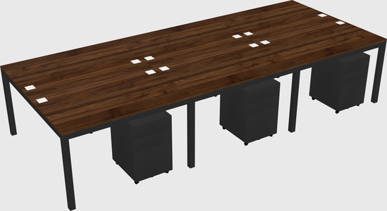 Shared Rectangular Desk