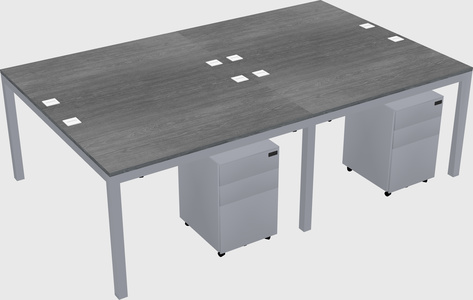 Shared Rectangular Desk