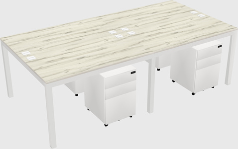 Shared Rectangular Desk
