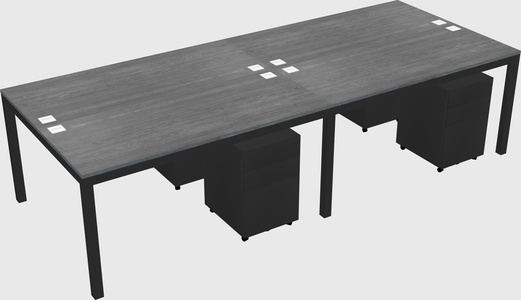 Shared Rectangular Desk