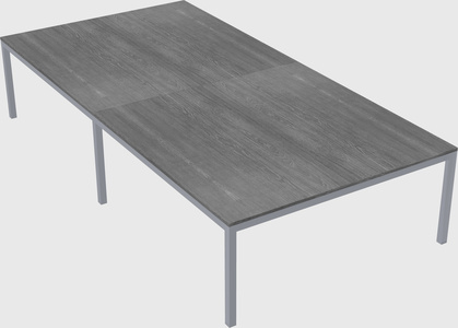 Shared rectangular desk