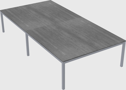 Shared rectangular desk