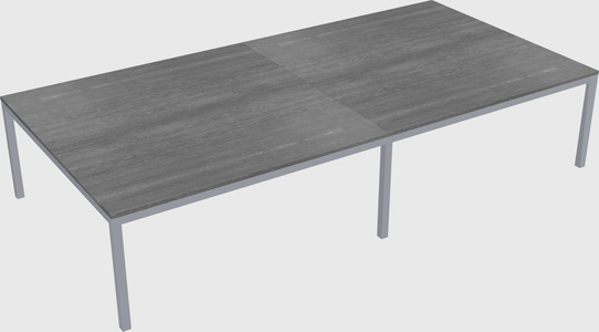 Shared rectangular desk