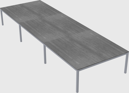Shared rectangular desk