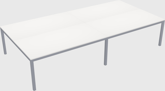 Shared rectangular desk
