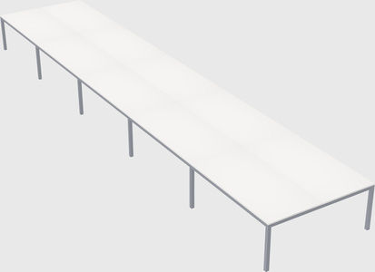 Shared rectangular desk