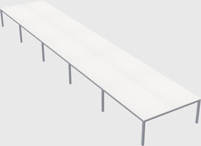 Shared rectangular desk