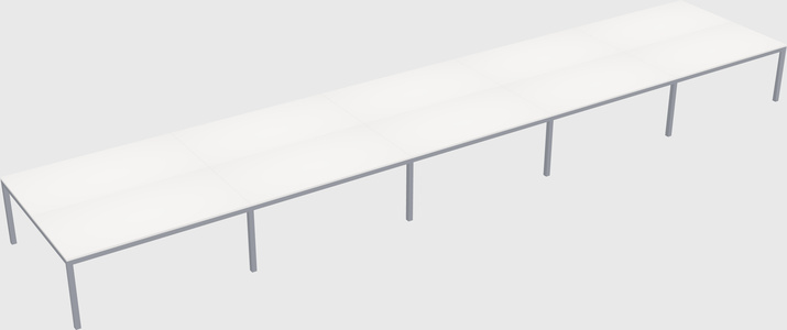 Shared rectangular desk