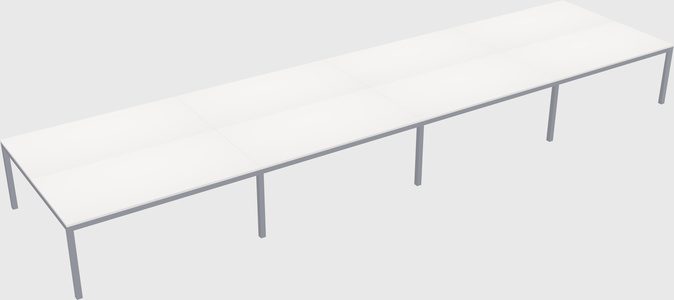 Shared rectangular desk