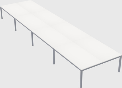 Shared rectangular desk