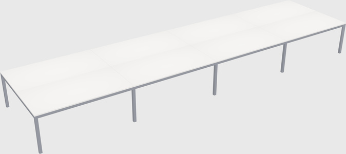 Shared rectangular desk