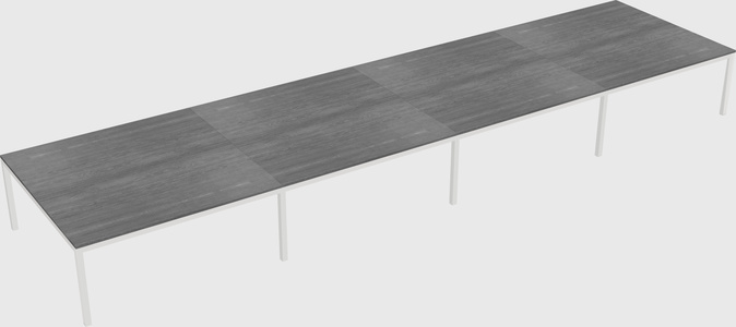 Shared rectangular desk