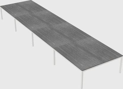 Shared rectangular desk
