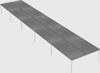Shared rectangular desk