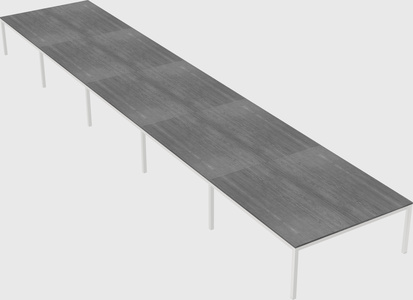 Shared rectangular desk