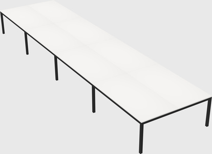 Shared rectangular desk