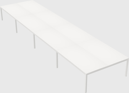 Shared rectangular desk