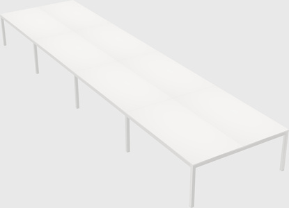 Shared rectangular desk