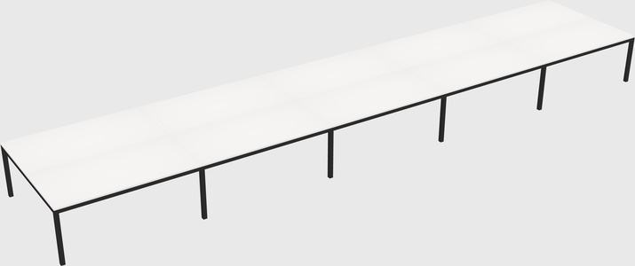 Shared rectangular desk