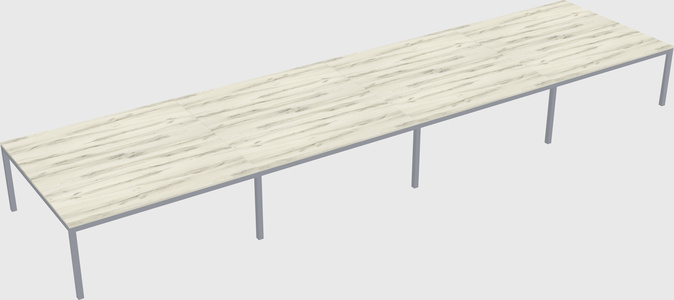 Shared rectangular desk
