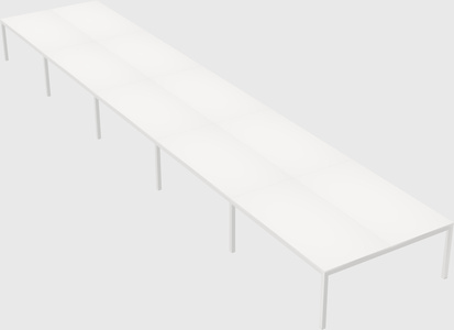 Shared rectangular desk