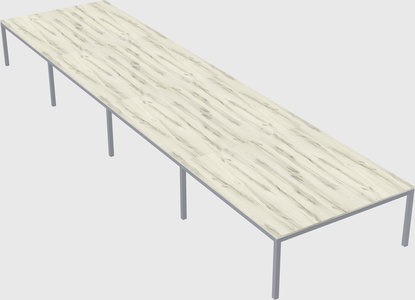 Shared rectangular desk