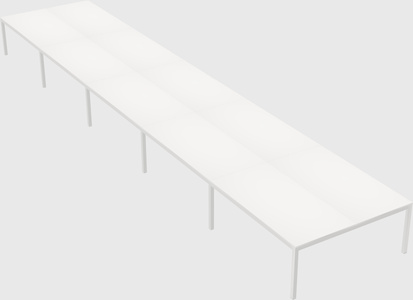 Shared rectangular desk