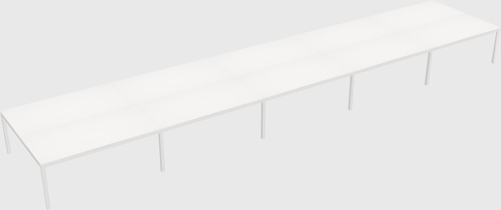 Shared rectangular desk
