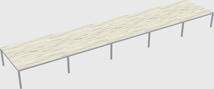 Shared rectangular desk