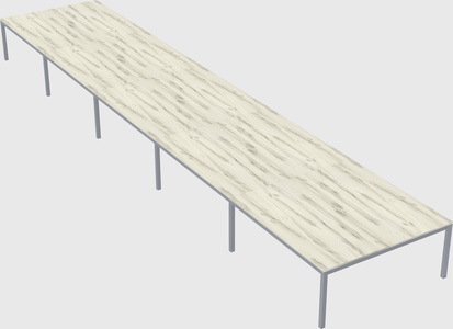 Shared rectangular desk