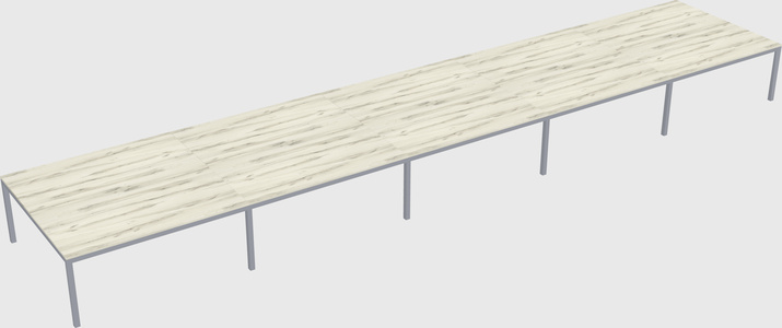 Shared rectangular desk
