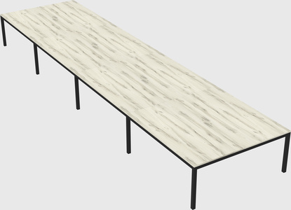 Shared rectangular desk