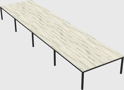 Shared rectangular desk