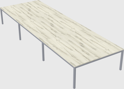 Shared rectangular desk