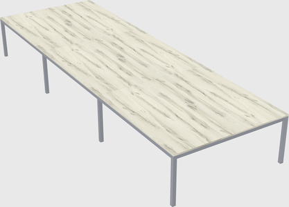 Shared rectangular desk